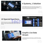 XTOOL D5  Car Diagnostic Tools 5 System 9 Functions